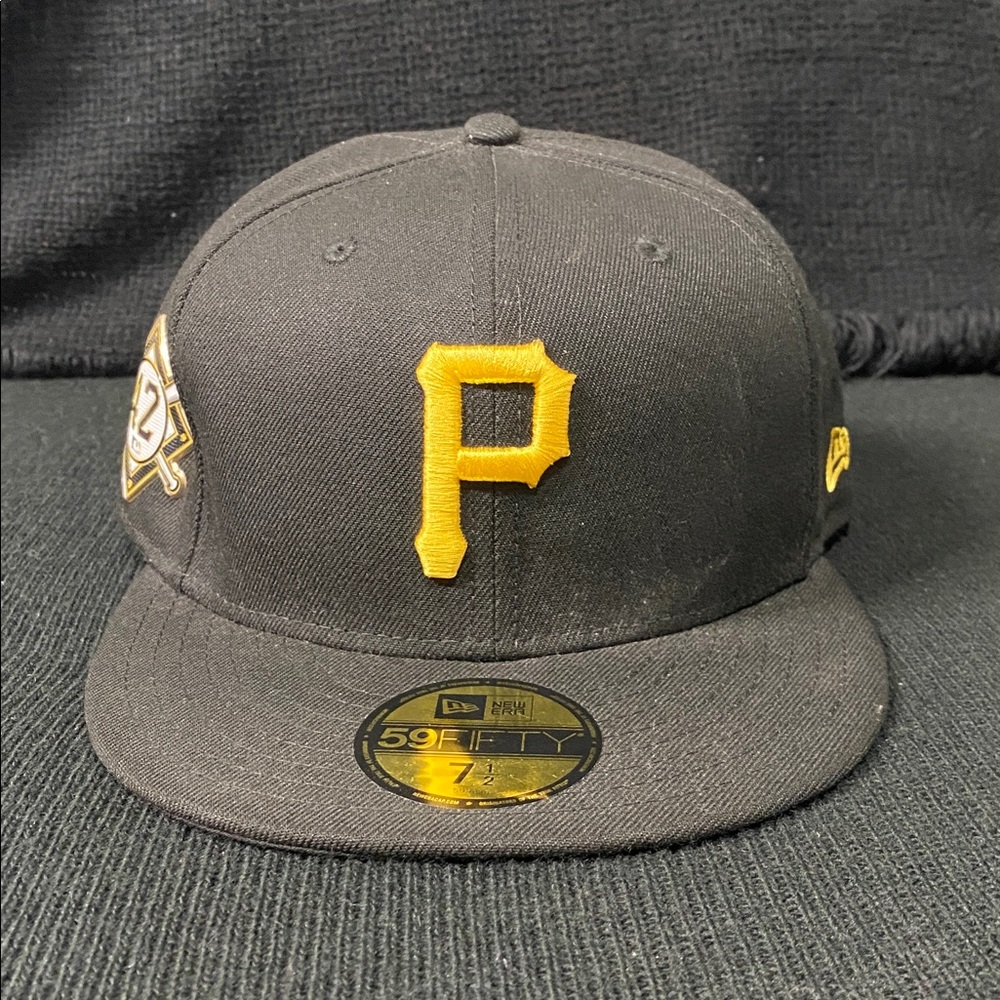 New Era Black 59FIFTY Jackie Robinson Pirates Cap
